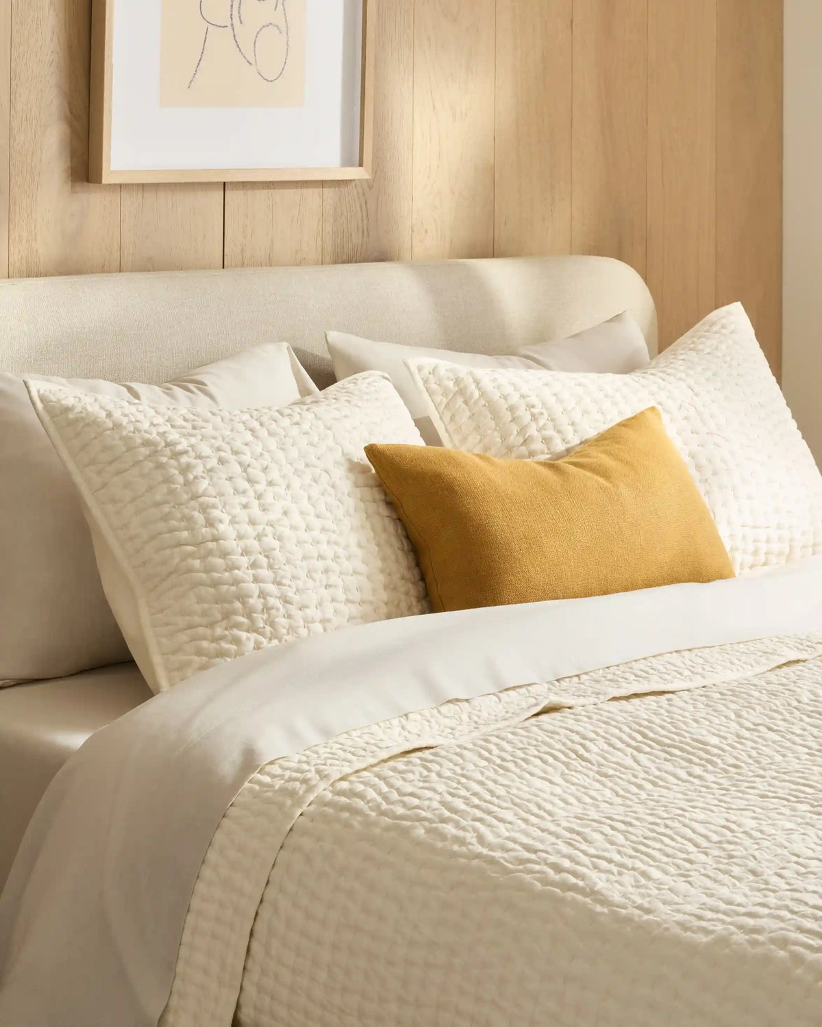 European Linen Cotton Stitch Quilt Set