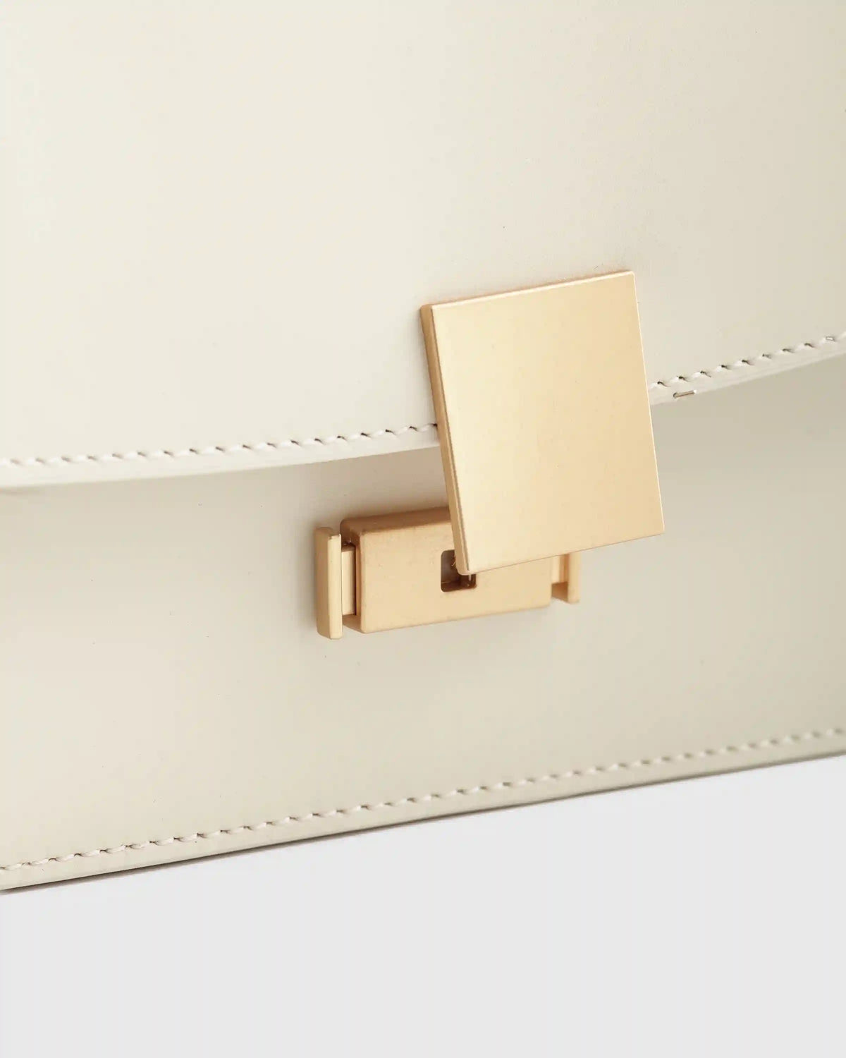 Italian Leather Box Shoulder Bag