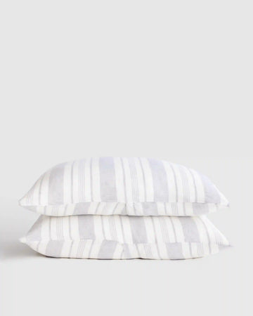 European Linen Modern Stripe Sham Set