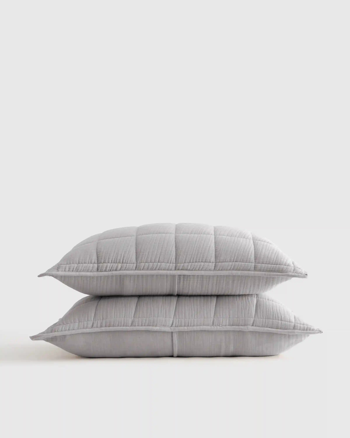 Organic Cotton Gauze Box Quilt Sham Set