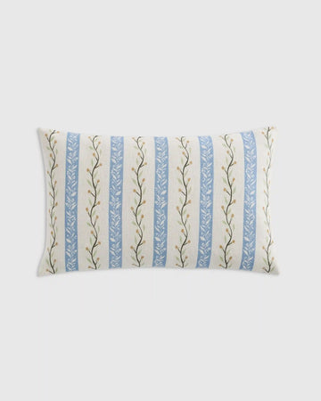 Floral Vine Cotton Pillow Cover