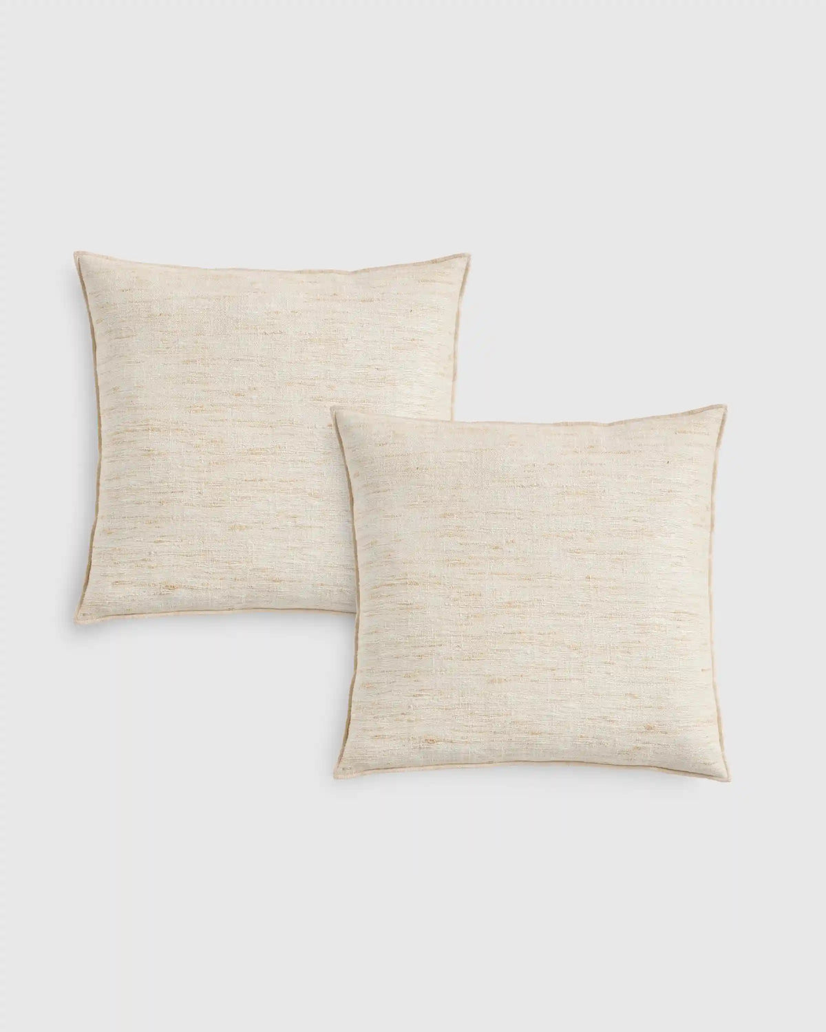 Raw Silk Textured Pillow Cover (Set of 2)
