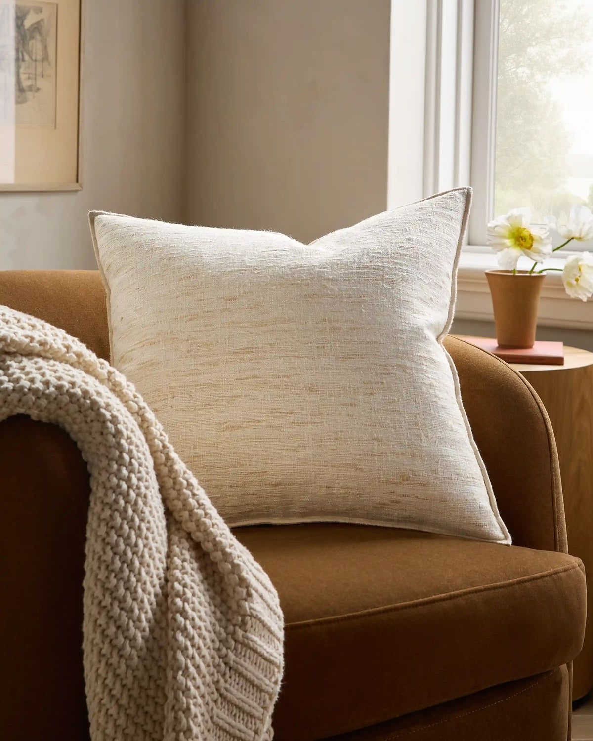 Raw Silk Textured Pillow Cover (Set of 2)