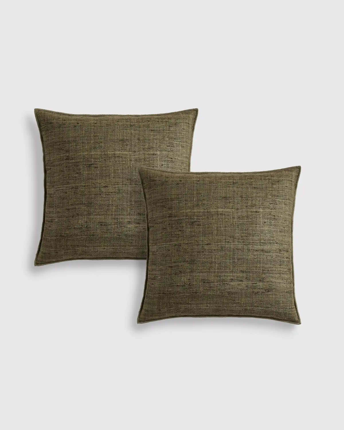 Raw Silk Textured Pillow Cover (Set of 2)
