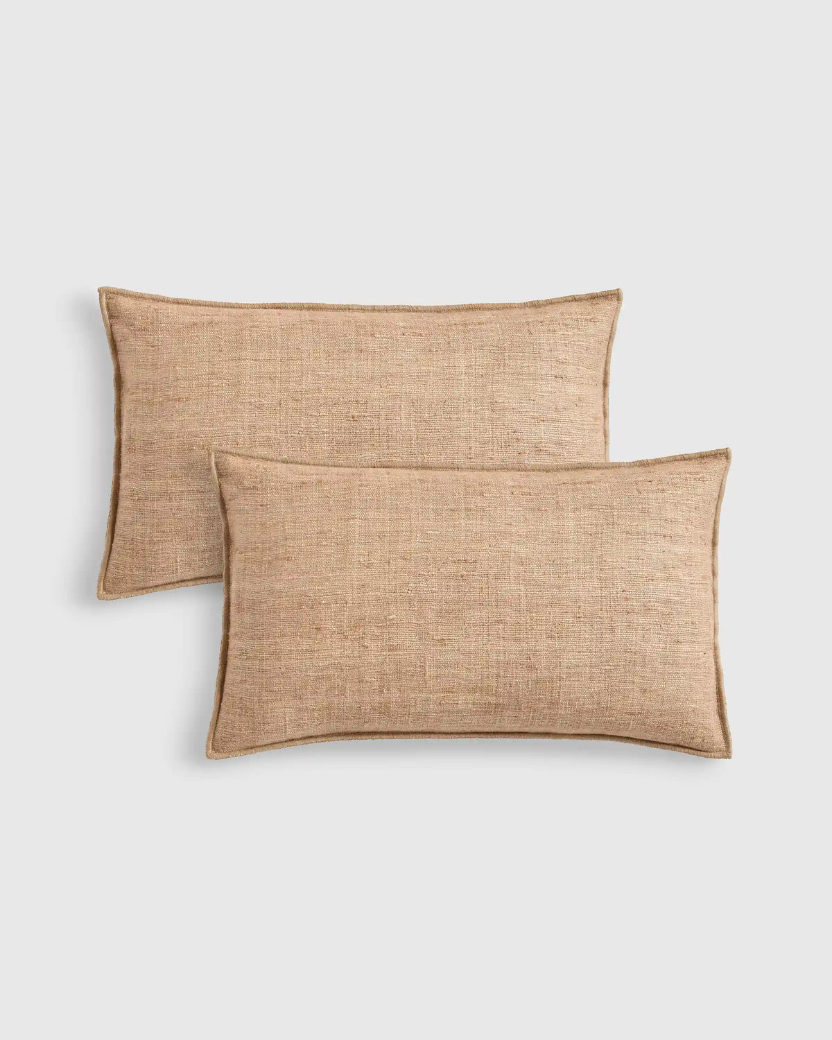 Raw Silk Textured Pillow Cover (Set of 2)