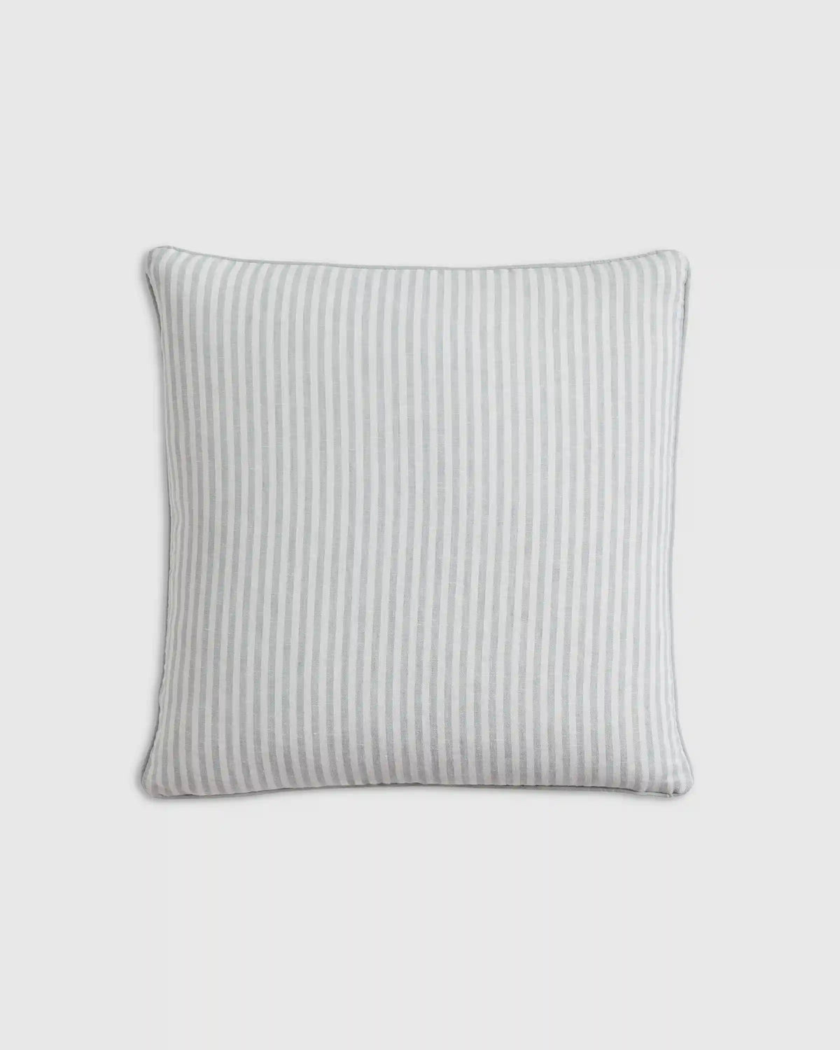 Piped Linen Stripe Pillow Cover