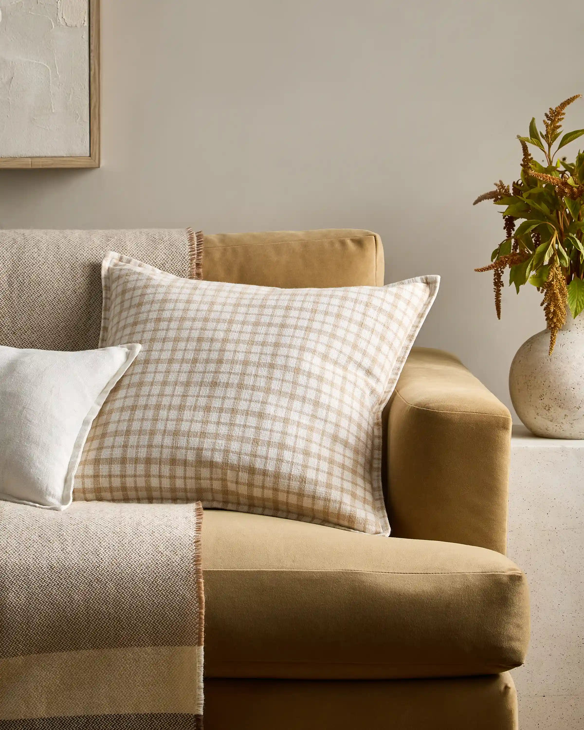 Plaid Cotton Pillow Cover (Set of 2)