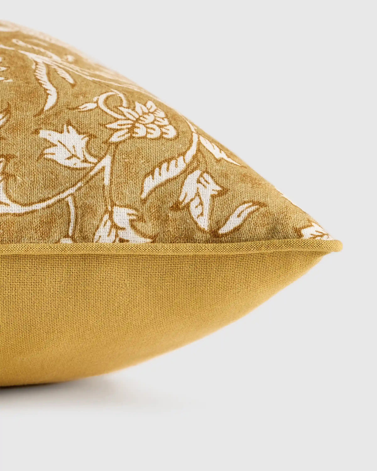 Linen Cotton Botanical Pillow Cover