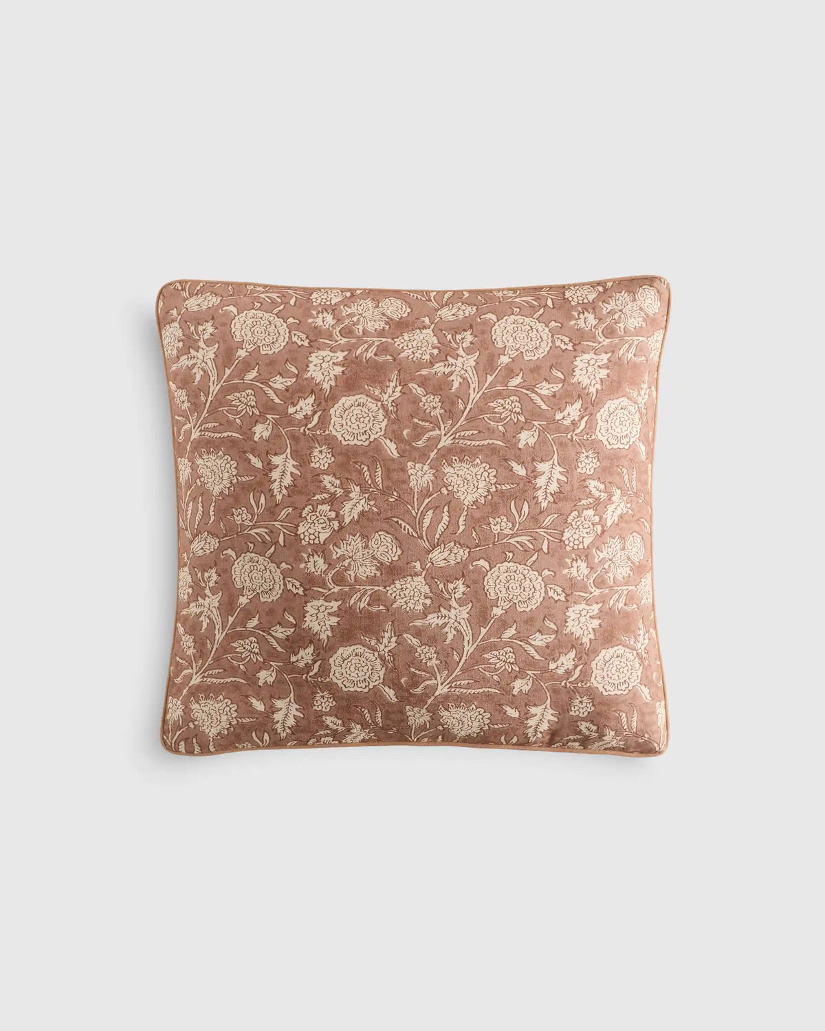 Linen Cotton Botanical Pillow Cover