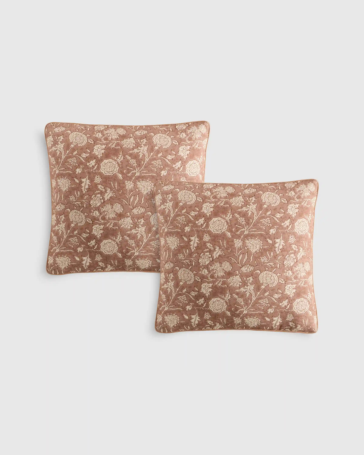 Linen Cotton Botanical Pillow Cover (Set of 2)