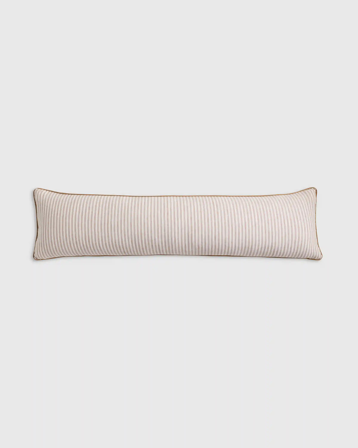 Piped Linen Stripe Pillow Cover