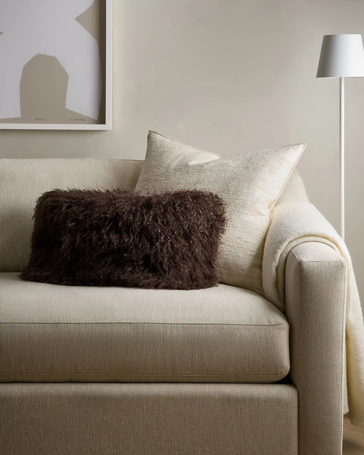 Luxe Mongolian Lamb Pillow Cover (Set of 2)