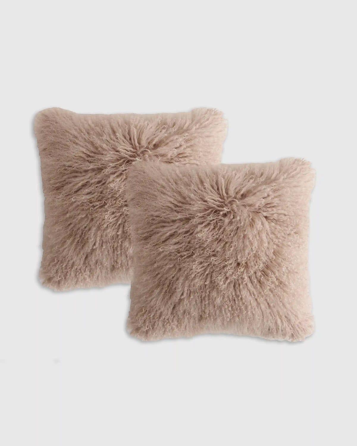 Luxe Mongolian Lamb Pillow Cover (Set of 2)