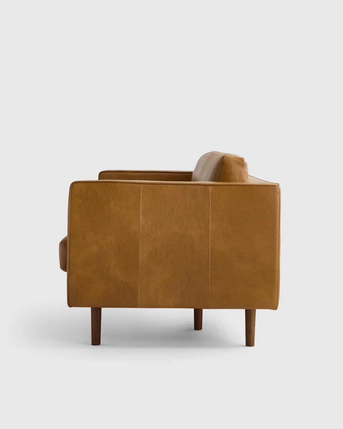 Italian Leather Midcentury Sofa