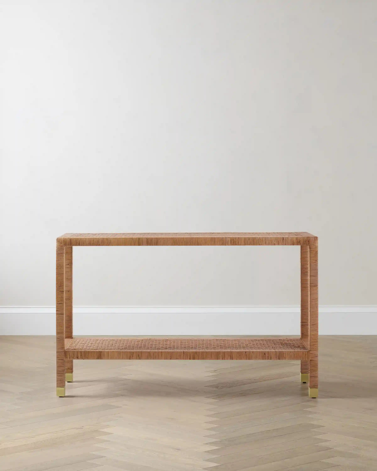 Handwoven Rattan Console Table