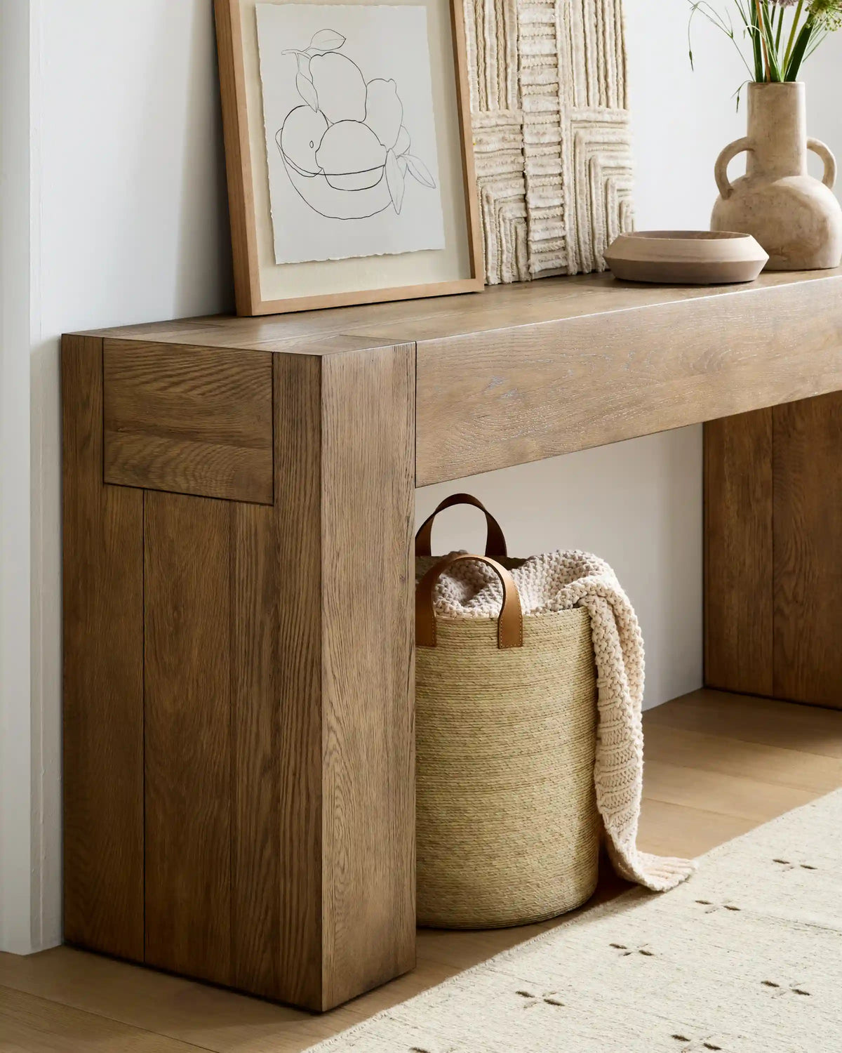Handwoven Round Palm Baskets (Set of 2)