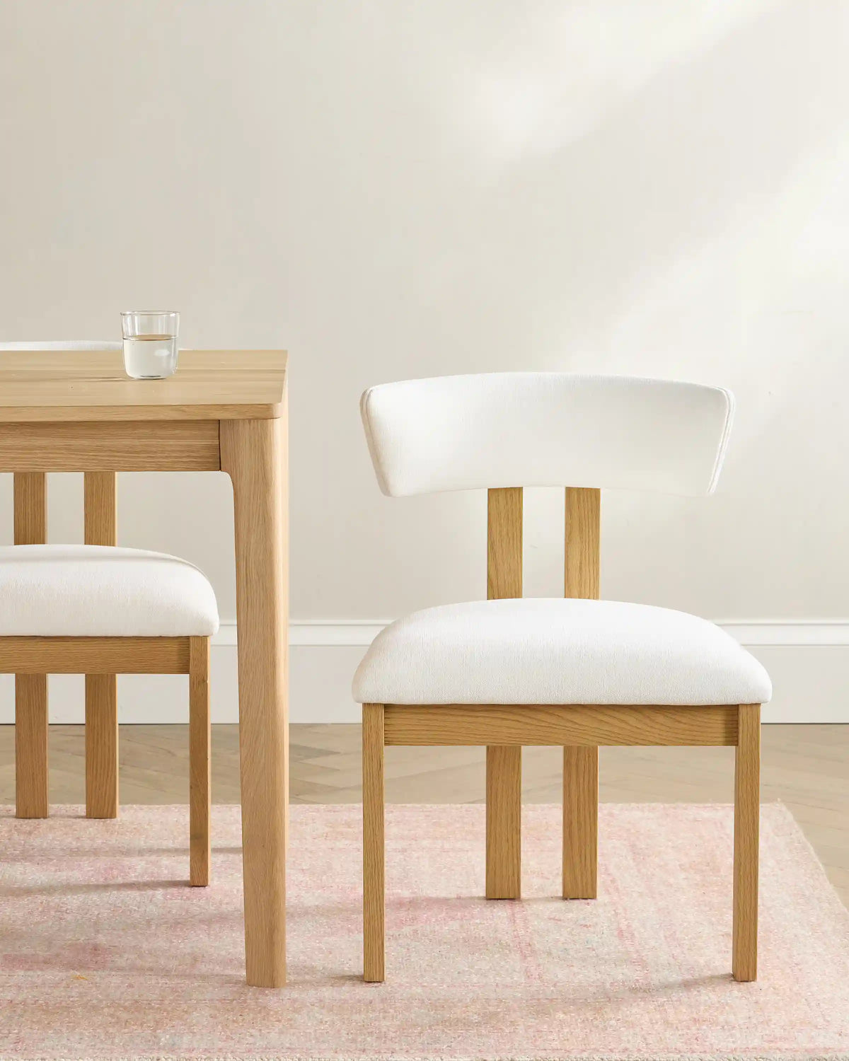 Solid Wood and Performance Fabric Dining Chair (Set of 2)
