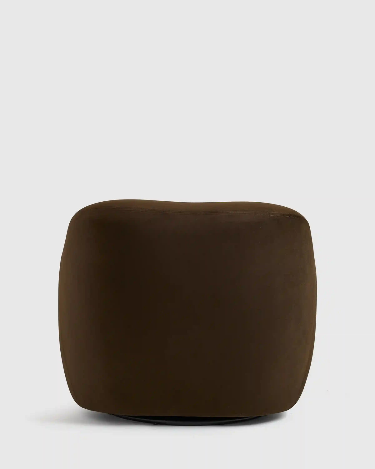 Performance Velvet Curved Arm Swivel Chair