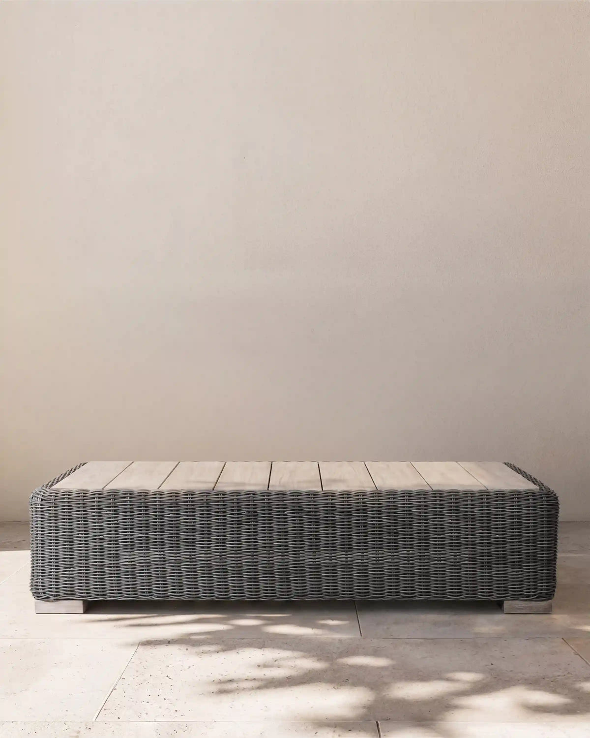 Classic All-Weather Wicker Outdoor Coffee Table