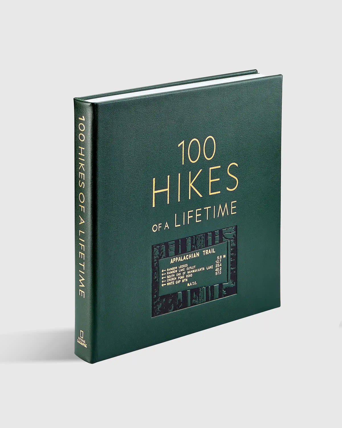 100 Hikes of a Lifetime Leather Bound Book