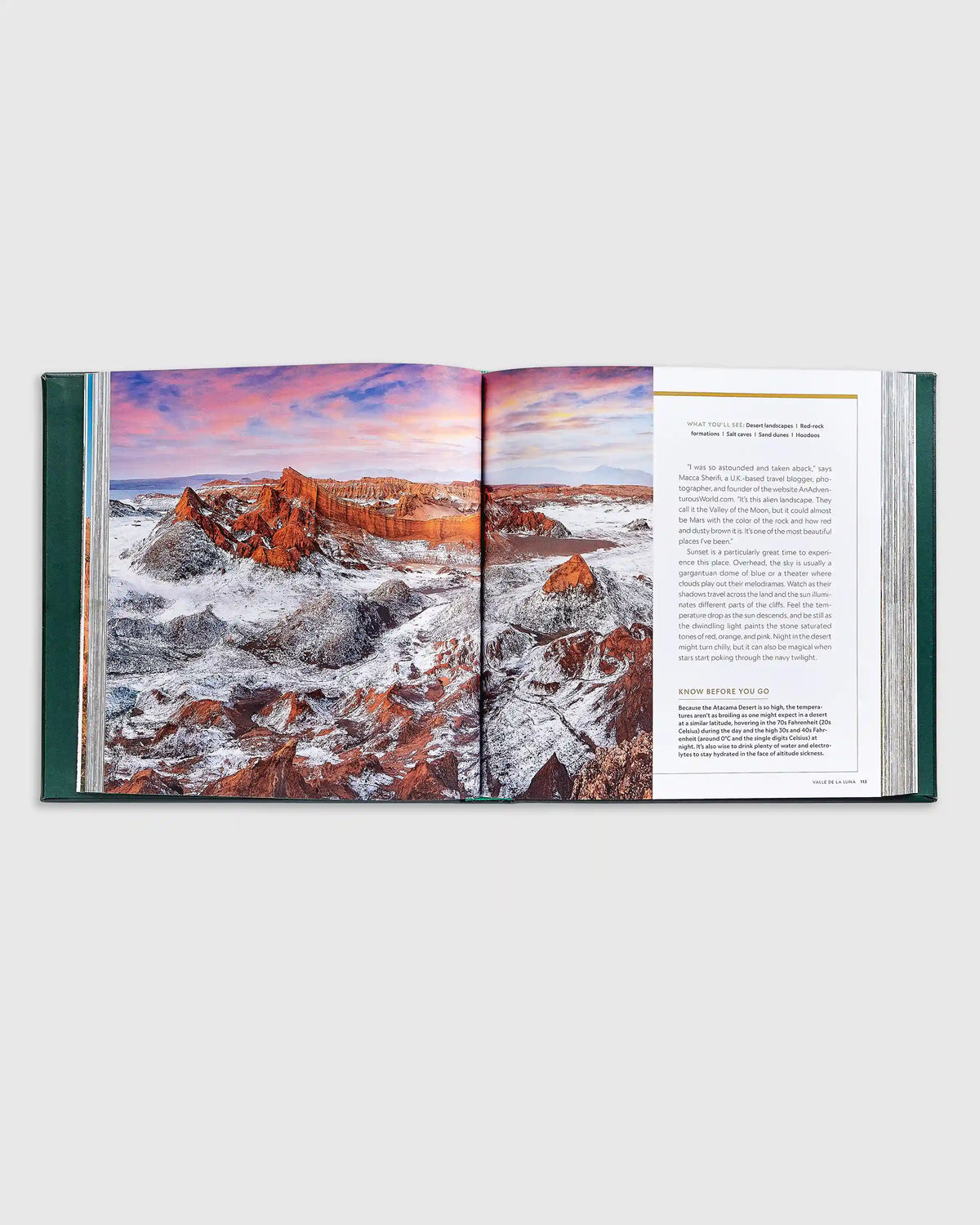 100 Hikes of a Lifetime Leather Bound Book