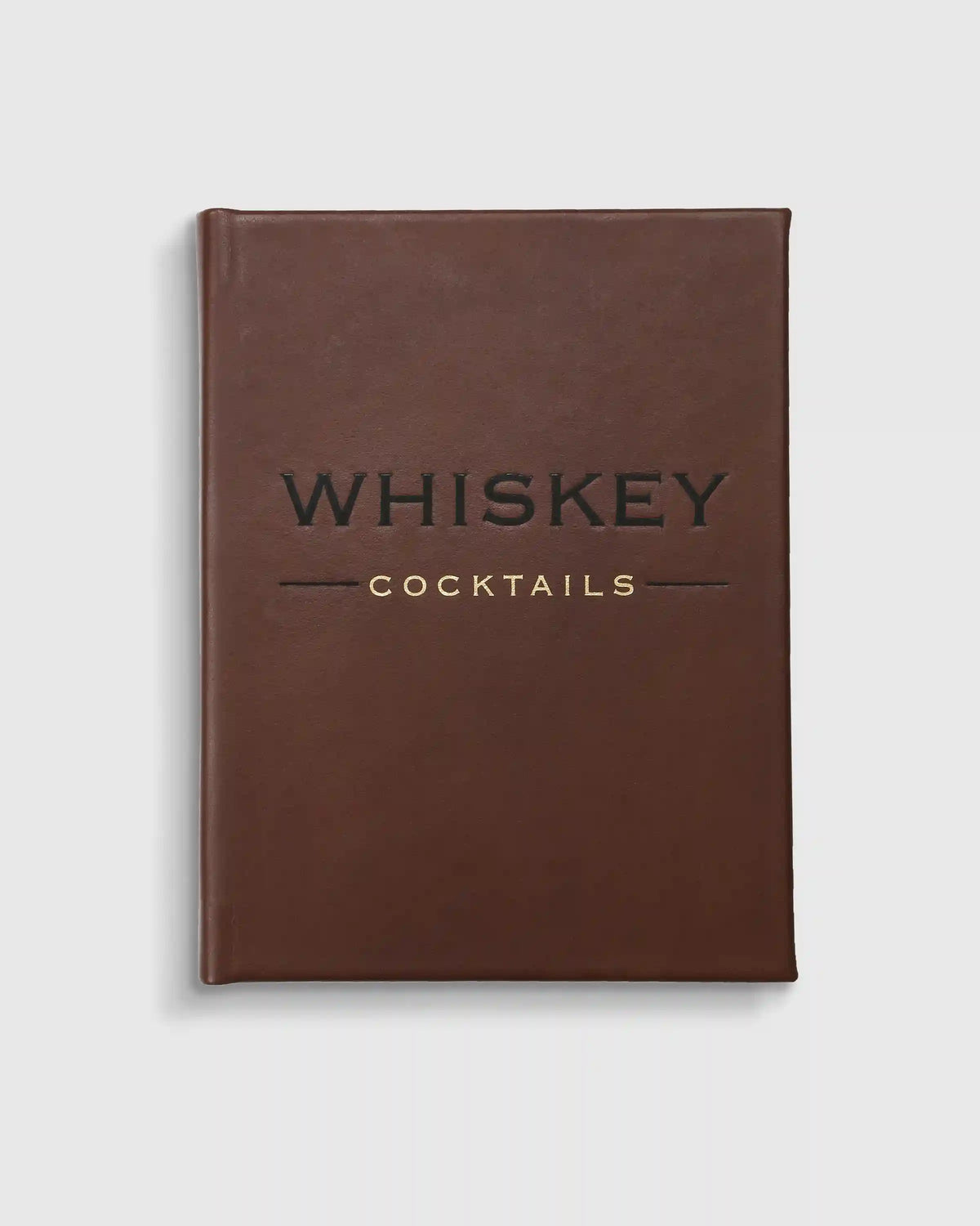 Whiskey Cocktails Leather Bound Book