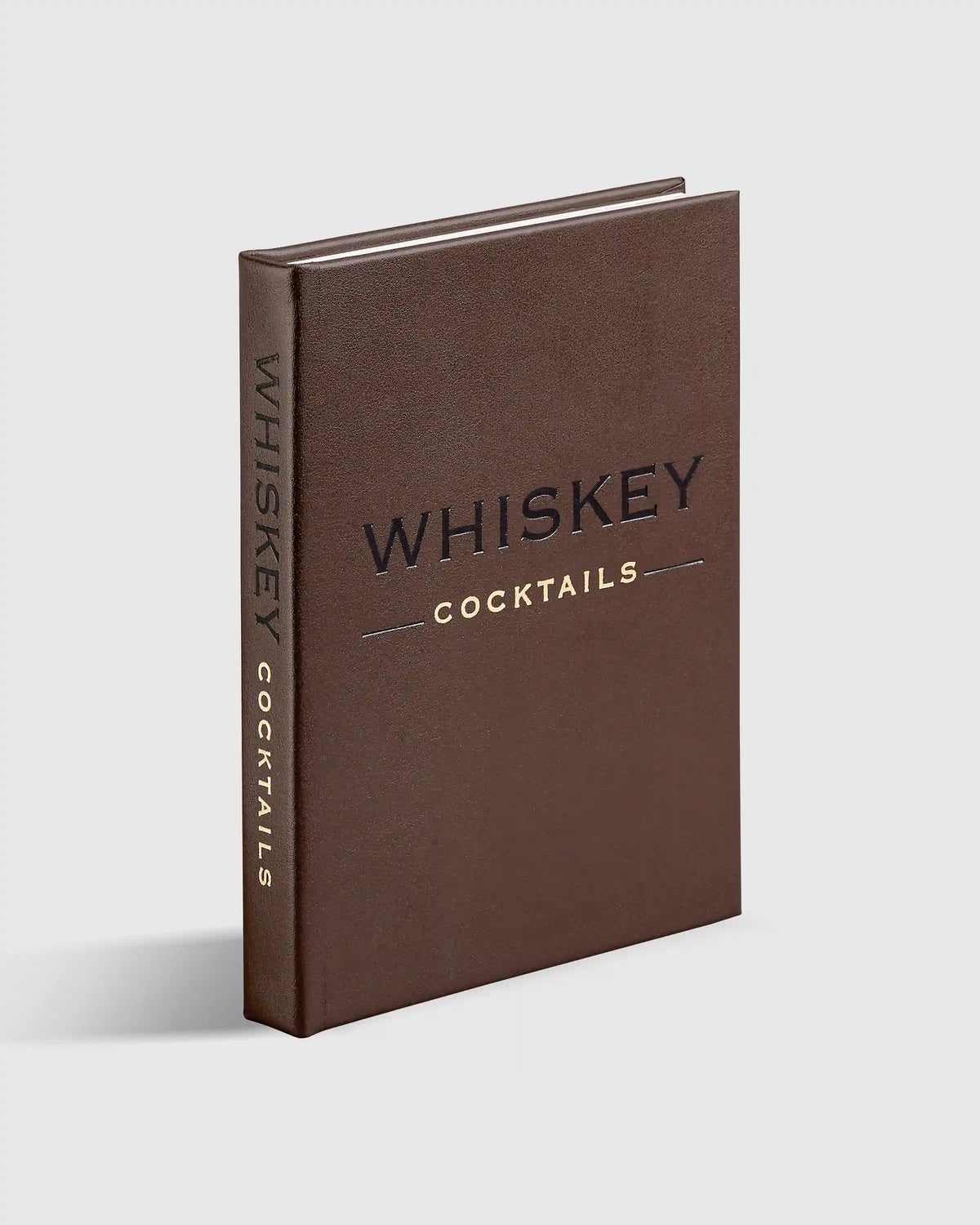 Whiskey Cocktails Leather Bound Book