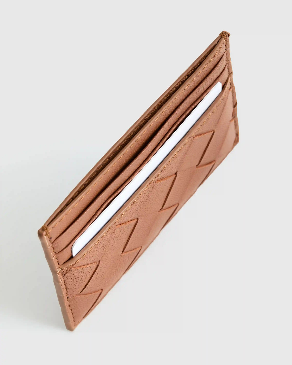 Italian Handwoven Leather Small Card Case