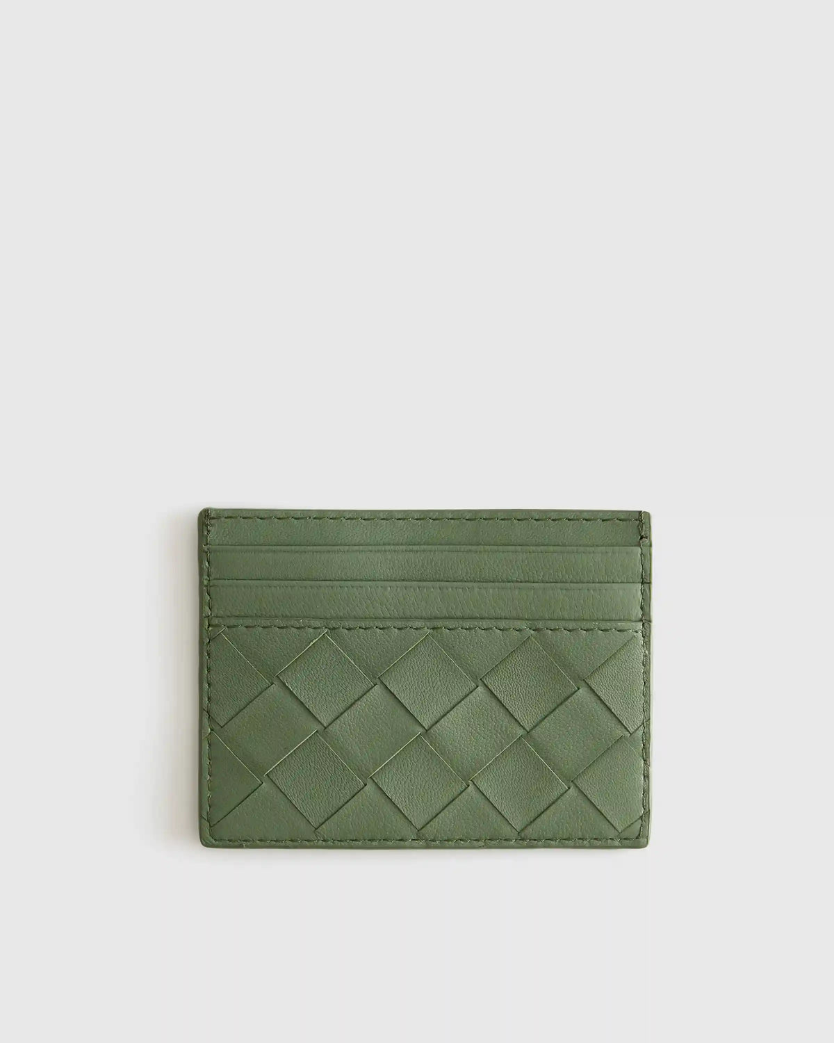 Italian Handwoven Leather Small Card Case