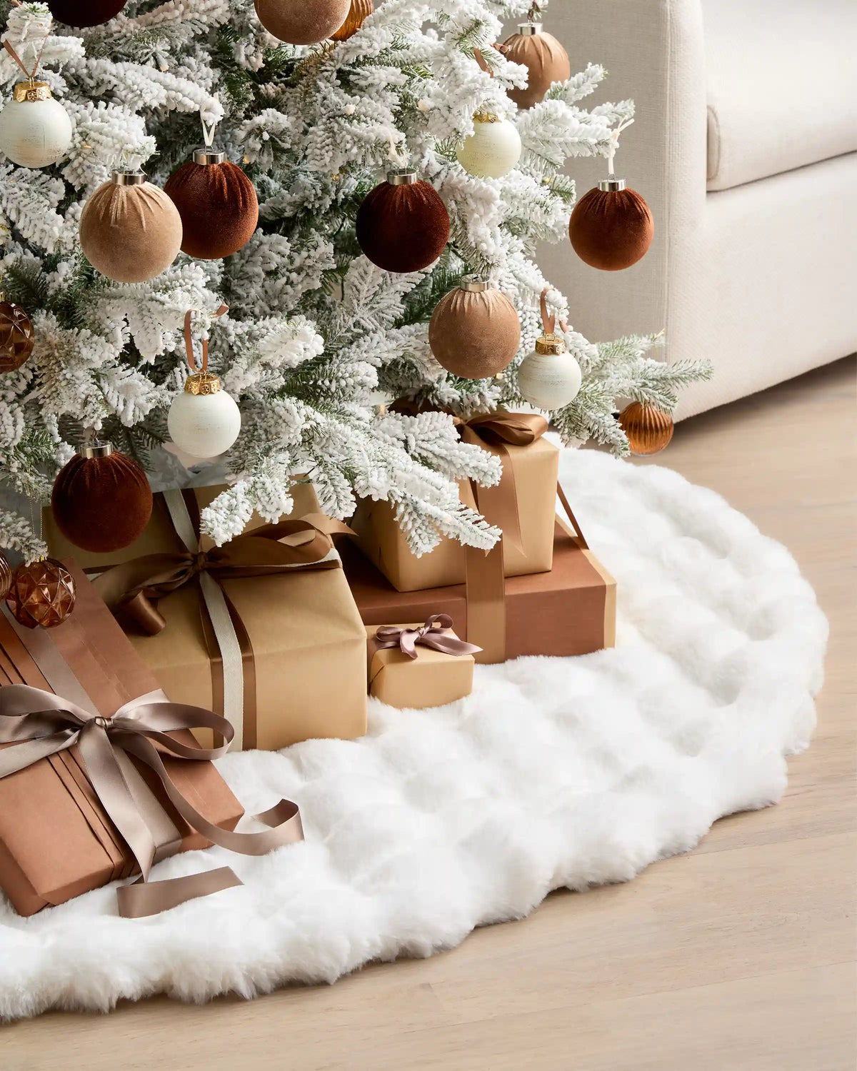 Faux Fur Tree Skirt