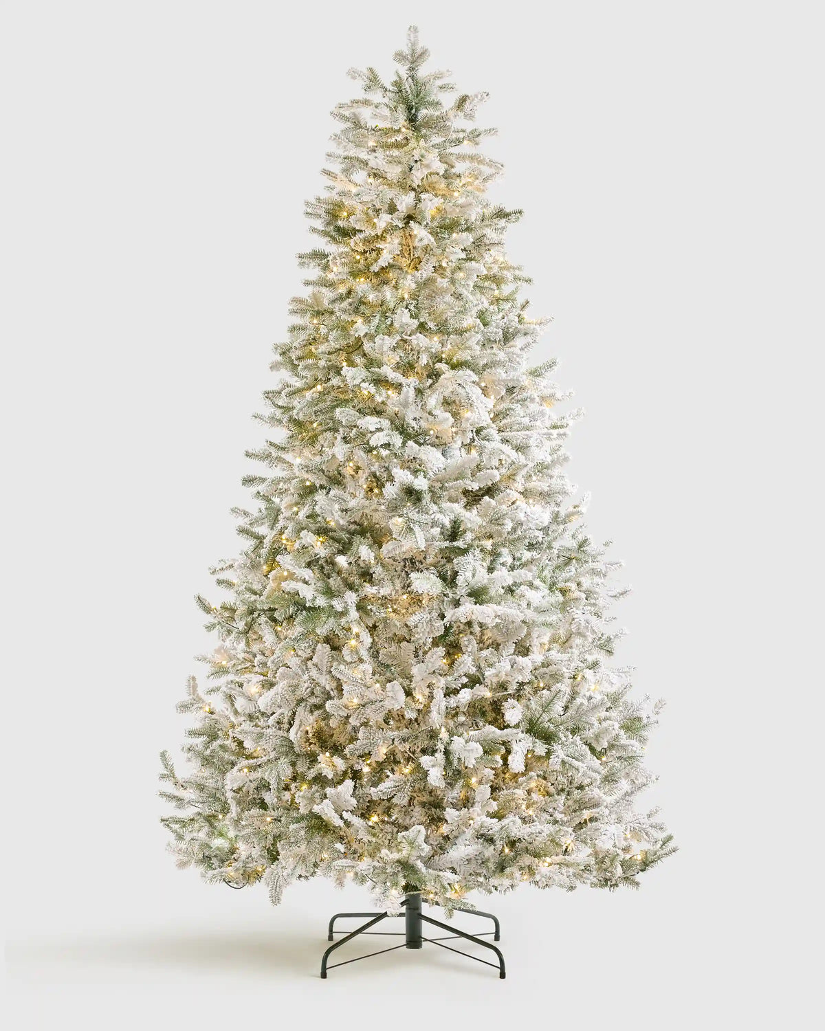 Frosted Fraser Fir Artificial Christmas Tree: Lit
