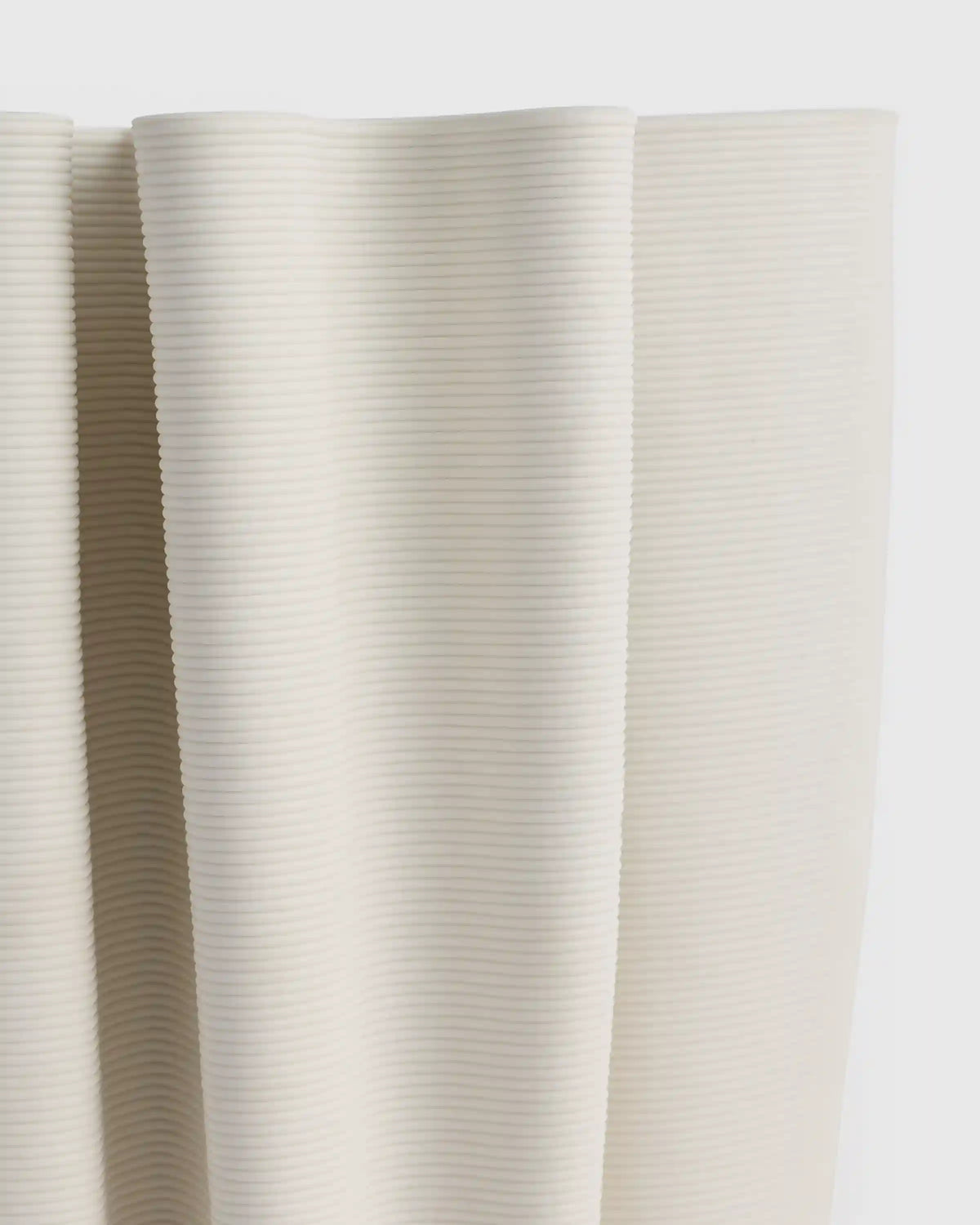 Sculptural Rippled Ceramic Vase
