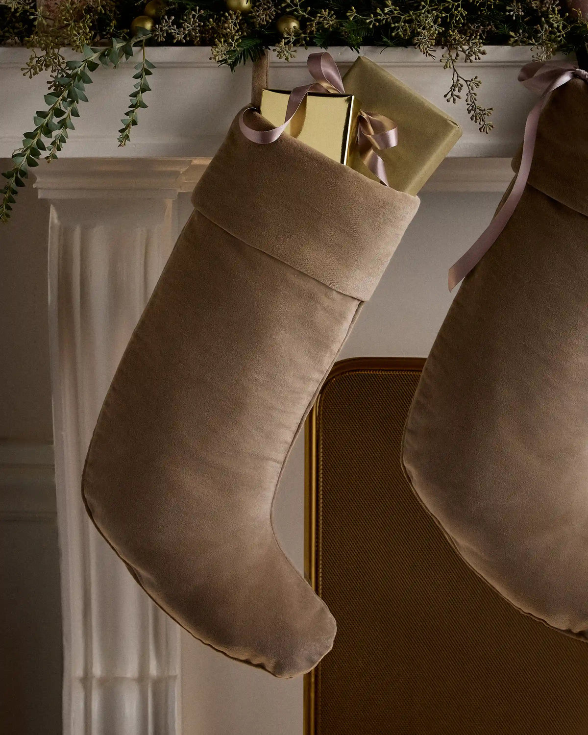Cotton Velvet Stocking