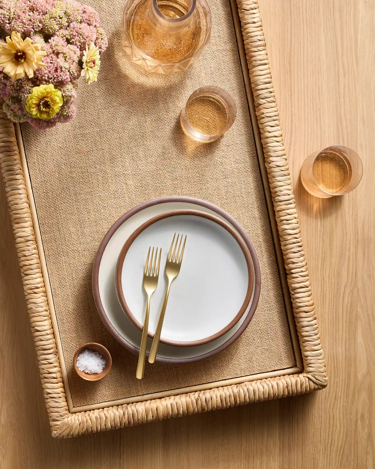 Handwoven Rectangular Decorative Tray
