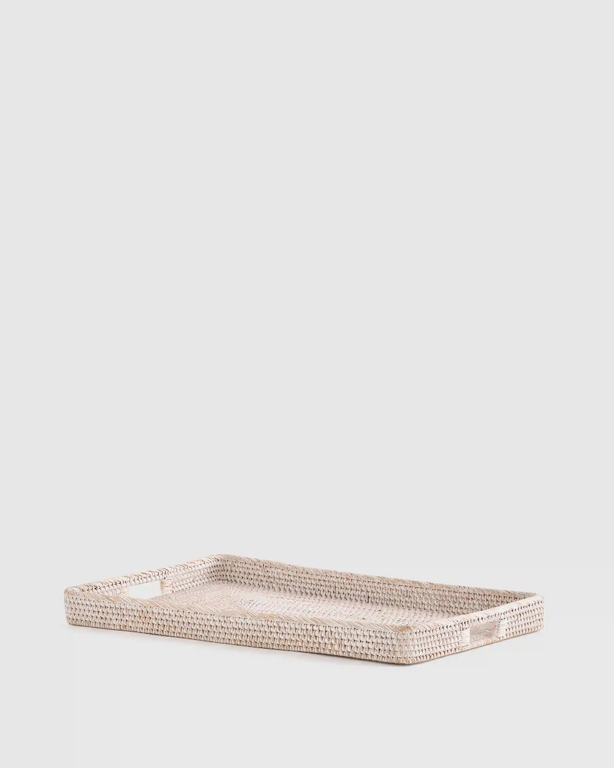 Handwoven Rattan Rectangular Tray