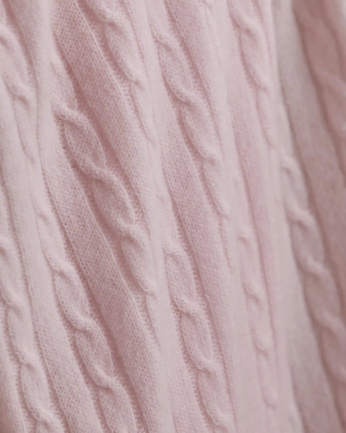 Cable Knit Cashmere Throw