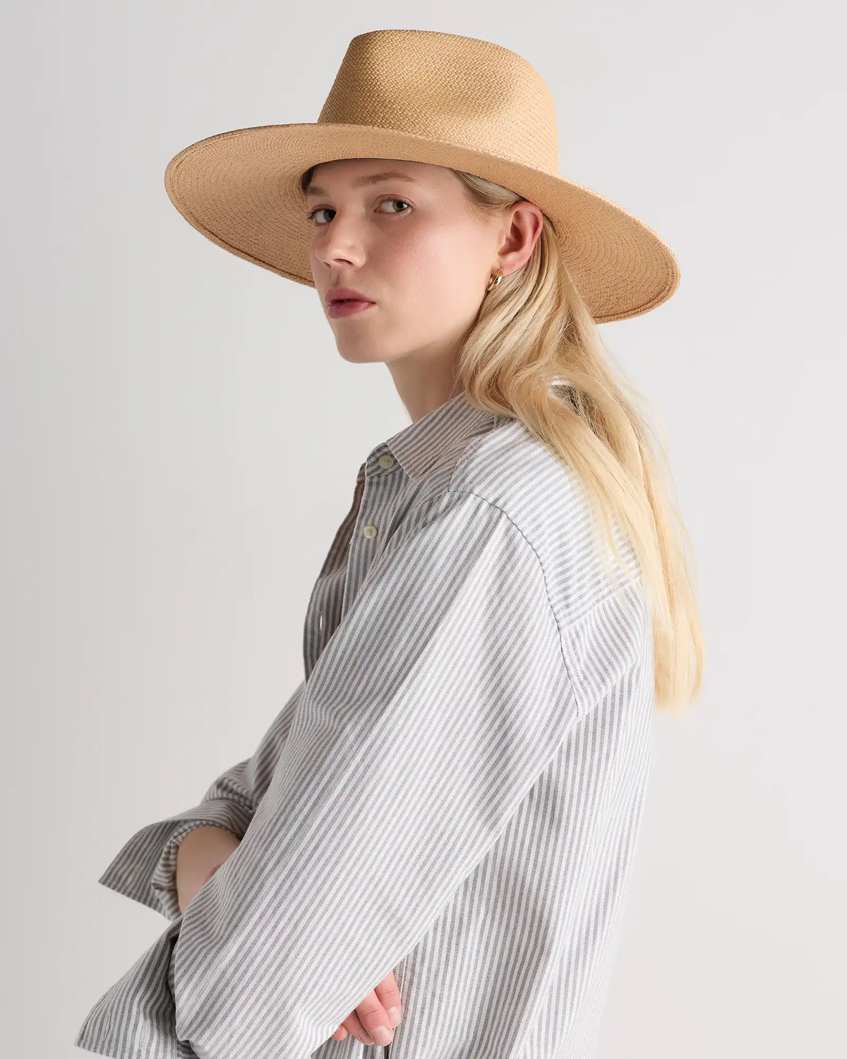 Toquilla Straw Wide Brim Panama Hat