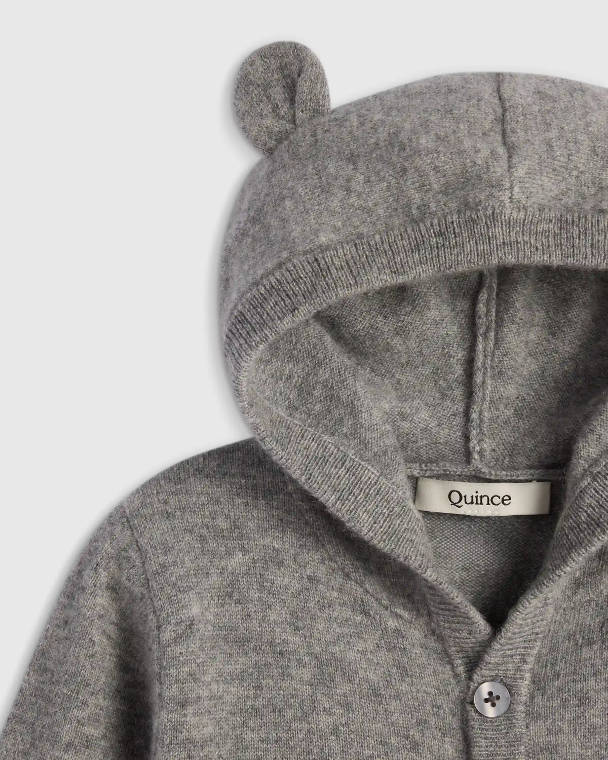 Washable Cashmere Hooded Cardigan