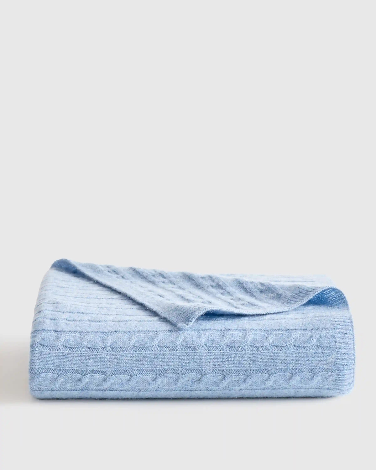 Mongolian Cashmere Cable Knit Baby Blanket