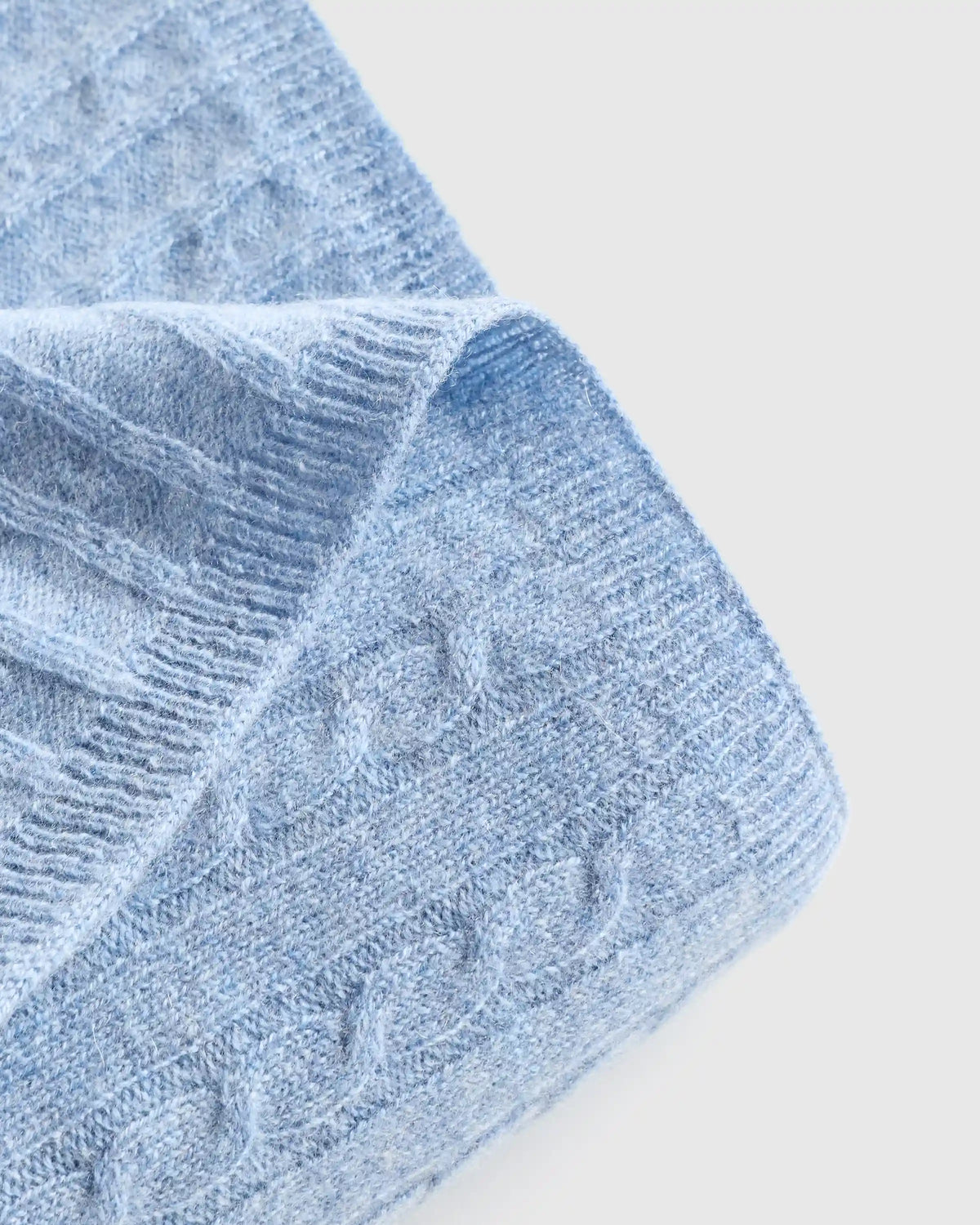 Mongolian Cashmere Cable Knit Baby Blanket