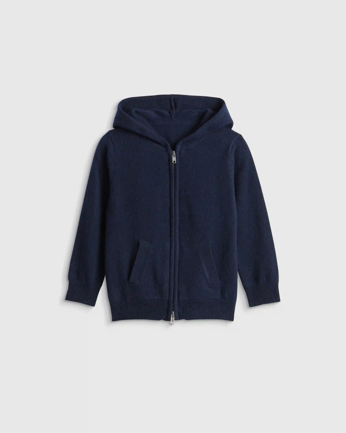 Washable Cashmere Full Zip Hoodie