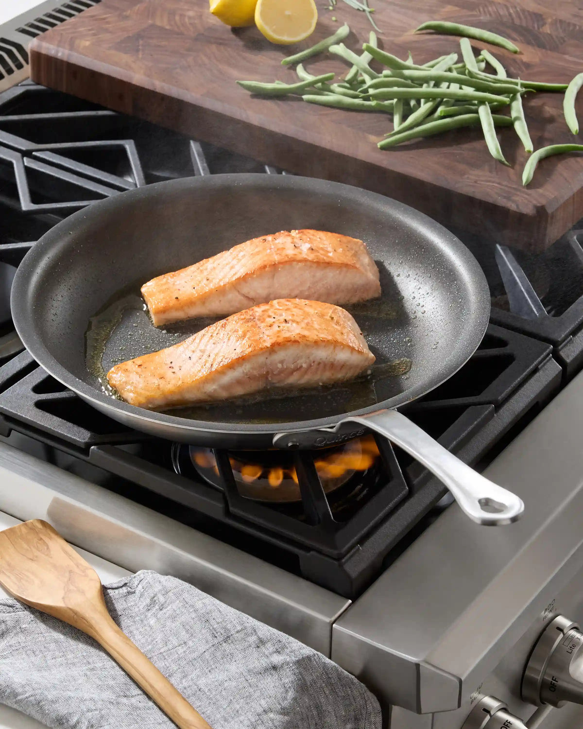 5-Ply Stainless Steel Nonstick Cookware: 2-Piece Frying Pan Set: 10" & 12"