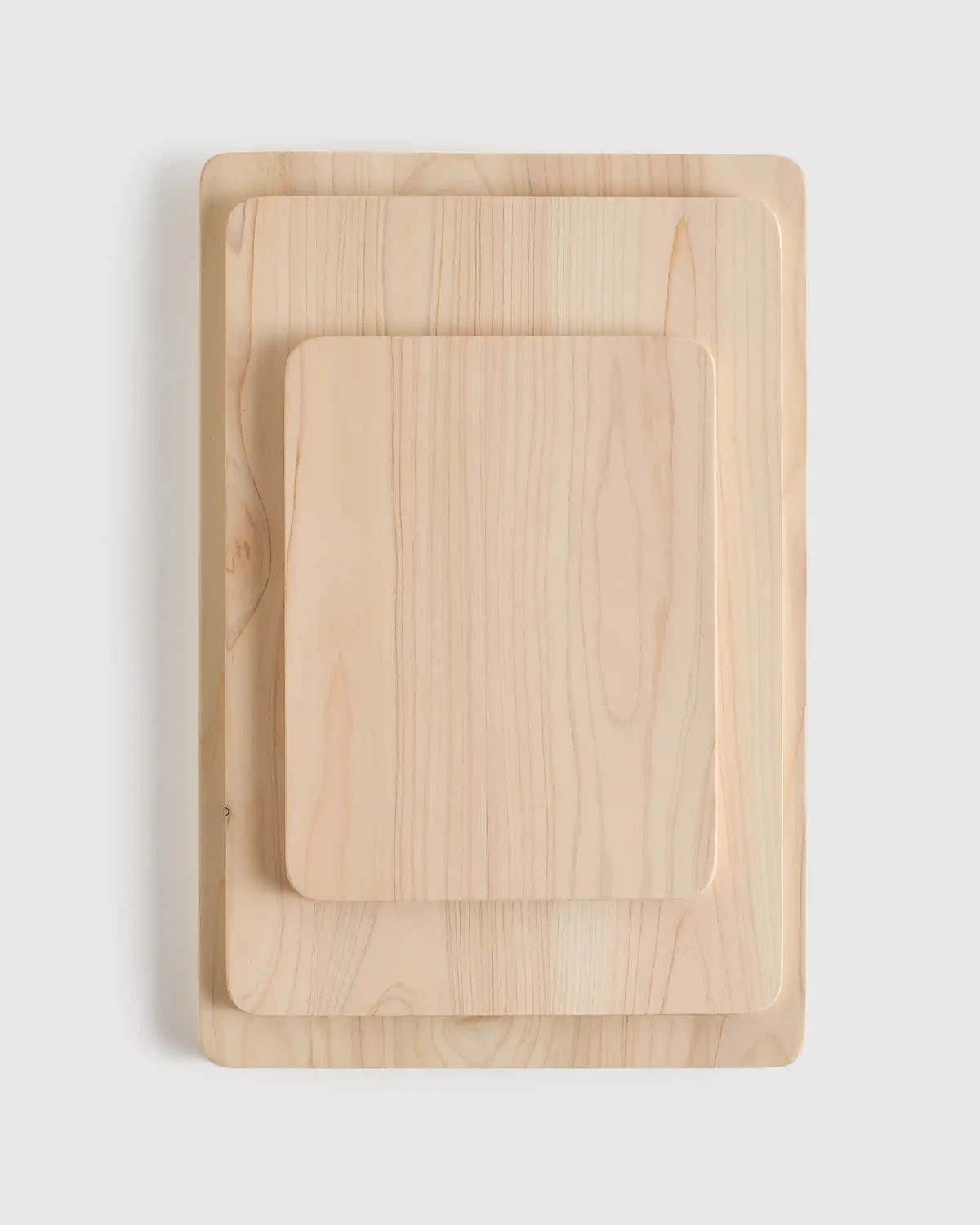 Hinoki Wood Cutting Boards, Set of 3