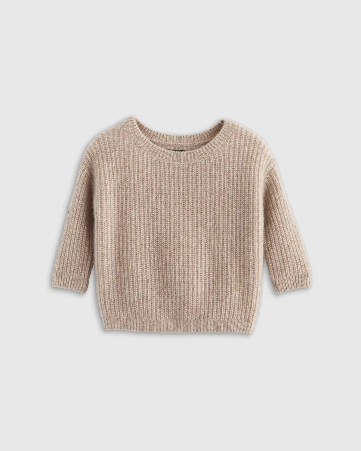 Washable Cashmere Fisherman Tunic Sweater