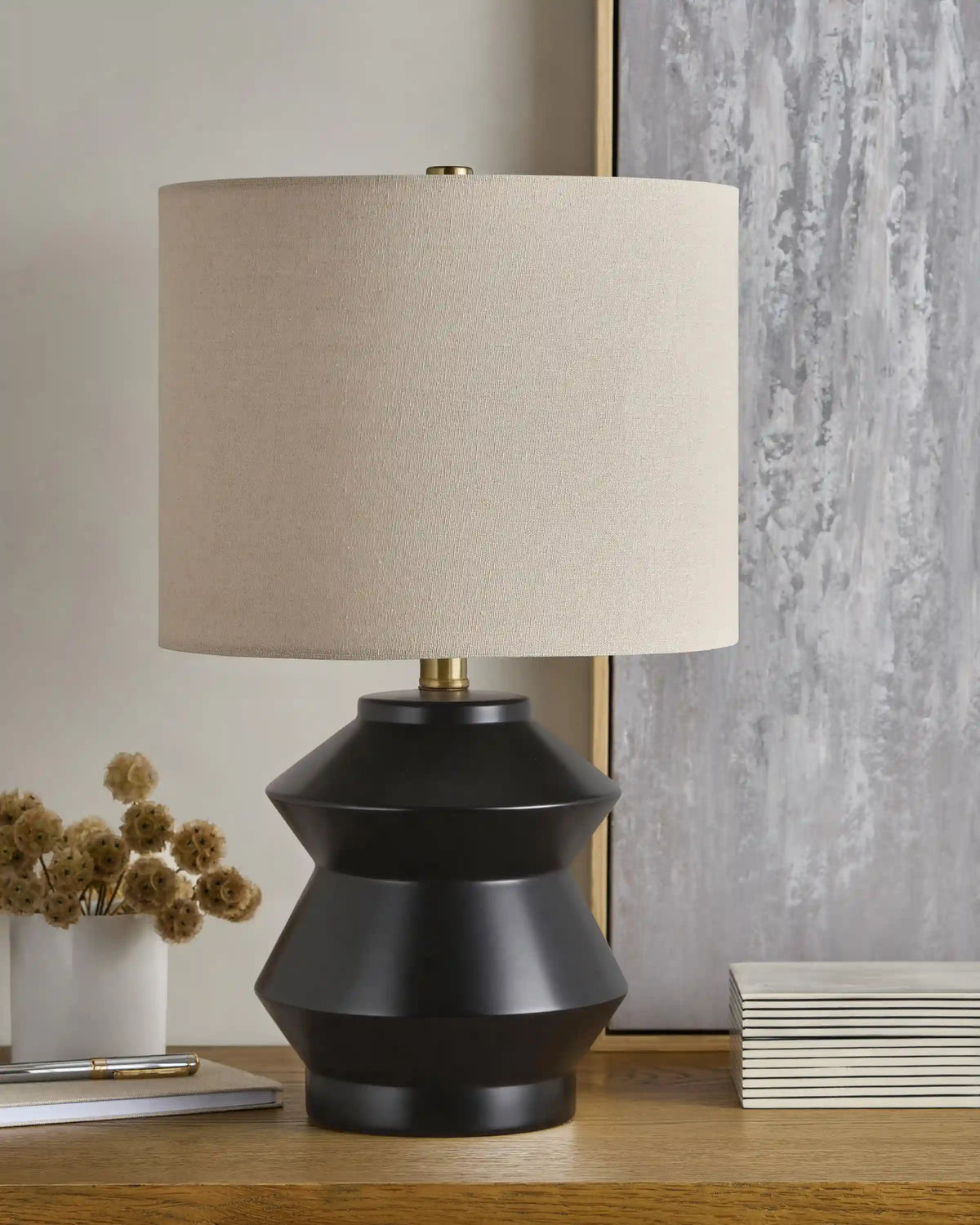 Geometric Ceramic Table Lamp