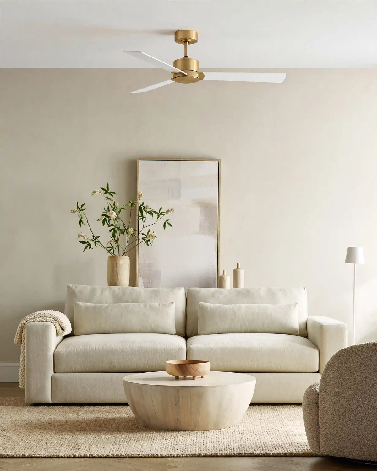 Minimalist Wood Blade Ceiling Fan