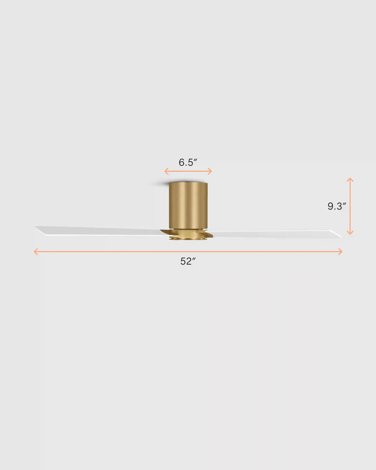 Minimalist Hugger Wood Blade Ceiling Fan