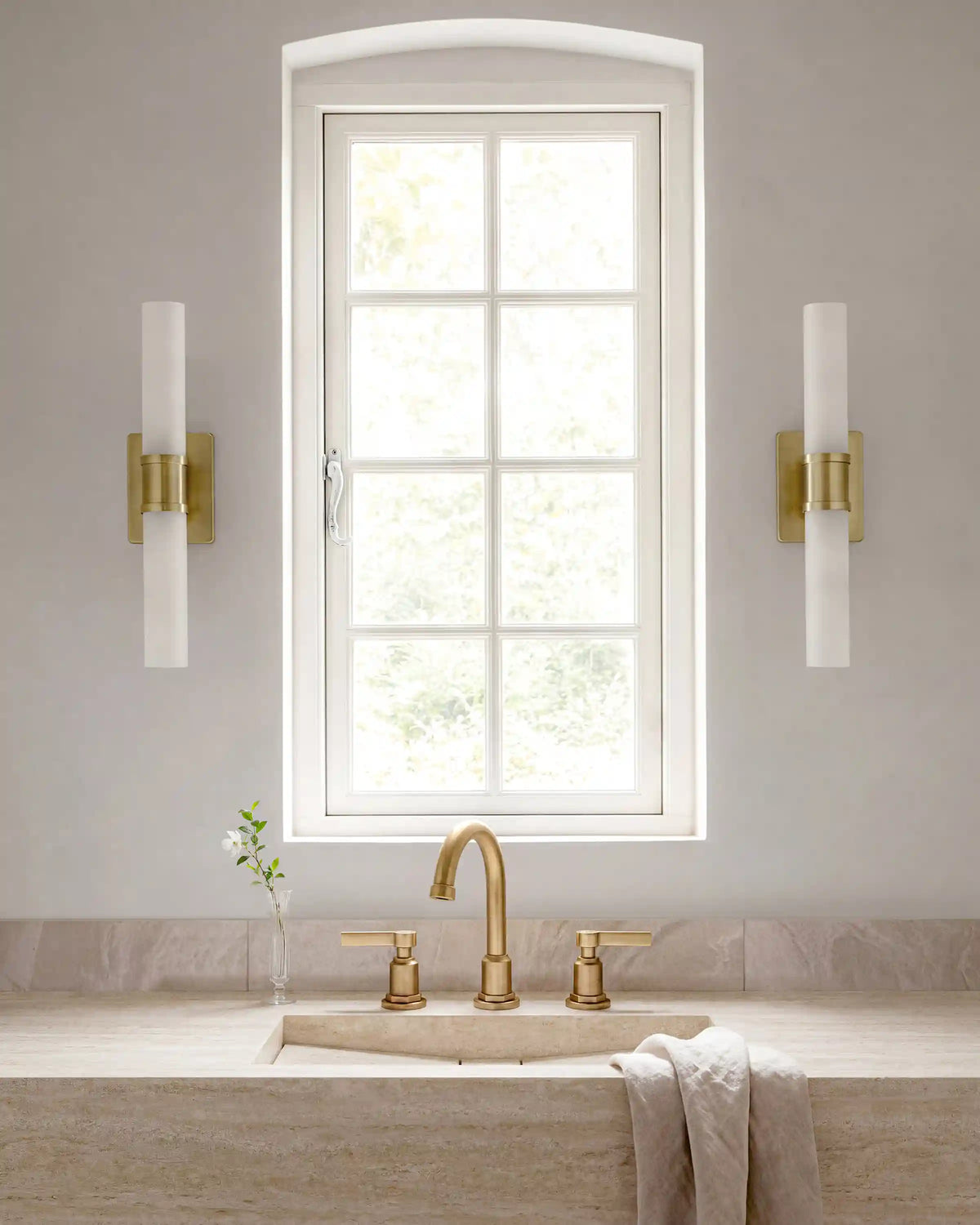 Cuff Glass Vanity Sconce