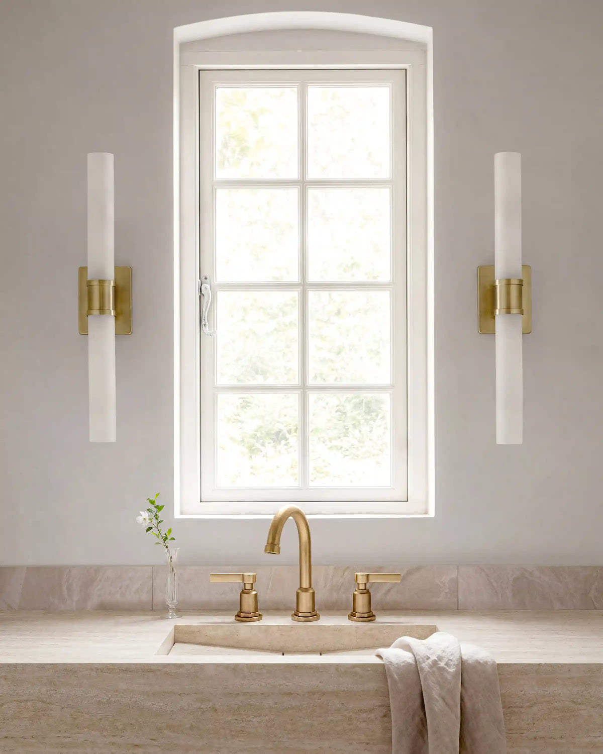 Cuff Glass Vanity Sconce