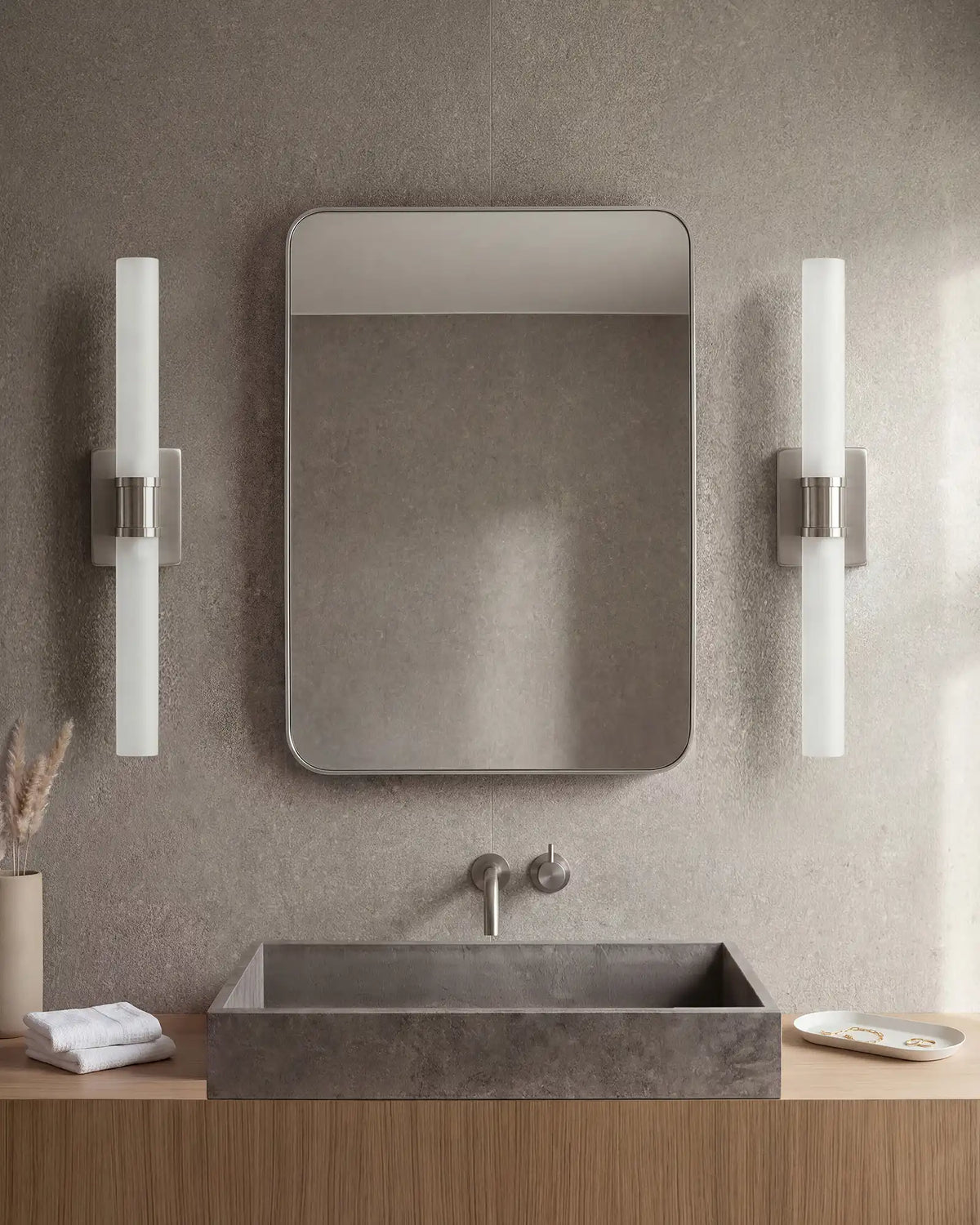 Cuff Glass Vanity Sconce